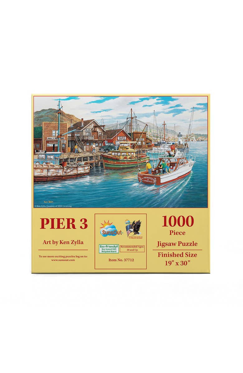 Sunsout Pier 3 1000 piece Jigsaw Puzzle for Adults, Alternate, color, Multicolor