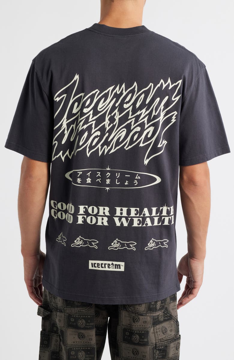 ICECREAM Money On My Mind Graphic T-Shirt, Alternate, color, Charcoal Art