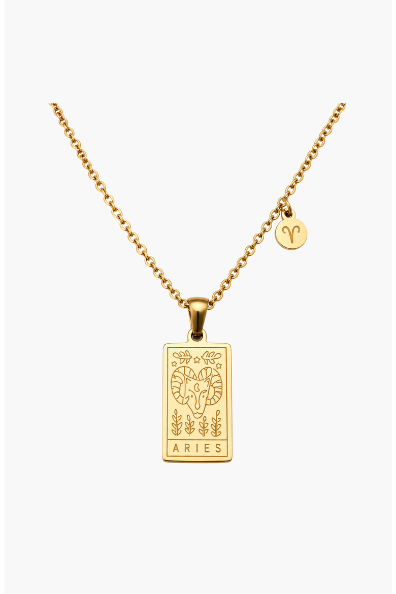 Zodiac Constellation Pendant Necklace, Main, color, Aries
