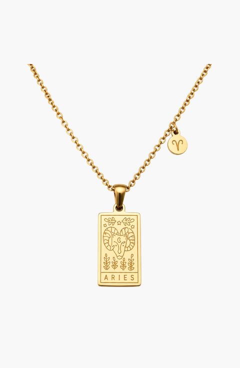 Zodiac Constellation Pendant Necklace