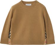 Burberry Check Patch Wool Cashmere Sweater