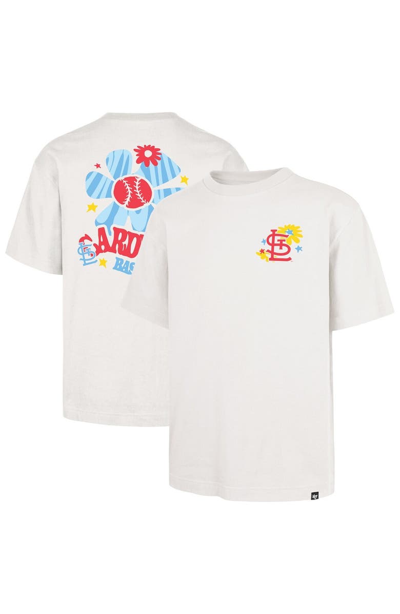 '47 Men's '47 Cream St. Louis Cardinals Flora Foundation T-Shirt, Main, color, White