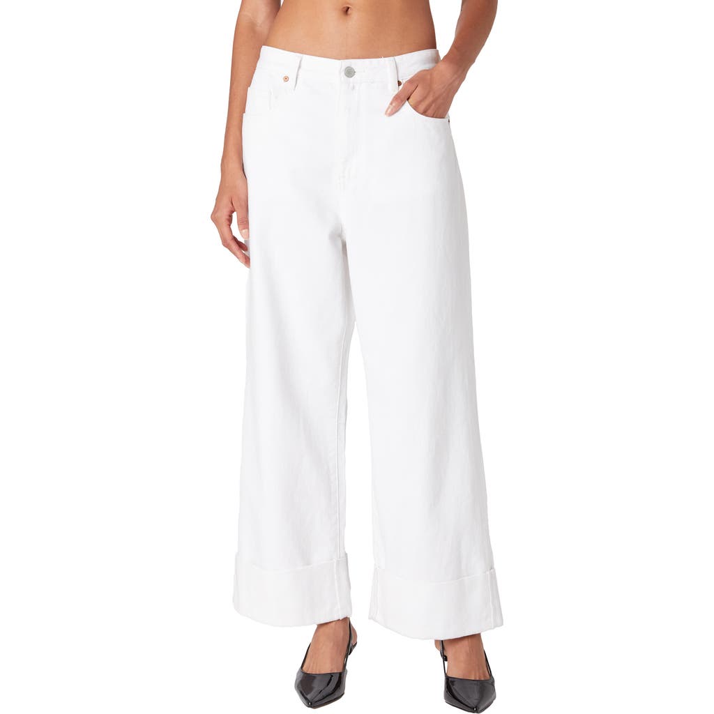 BLANKNYC BLANKNYC CUFFED LOW RISE ANKLE WIDE LEG JEANS