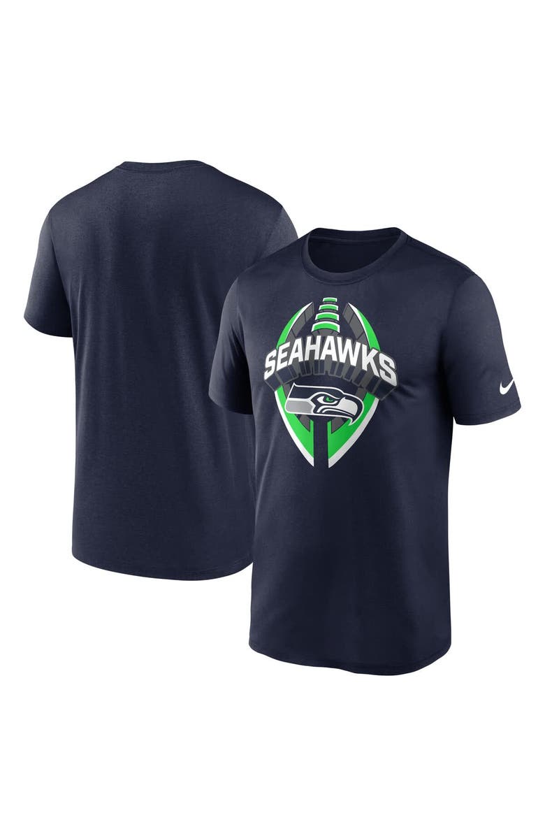 Nike Men's Nike College Navy Seattle Seahawks Legend Icon Performance T-Shirt, Alternate, color, College Navy