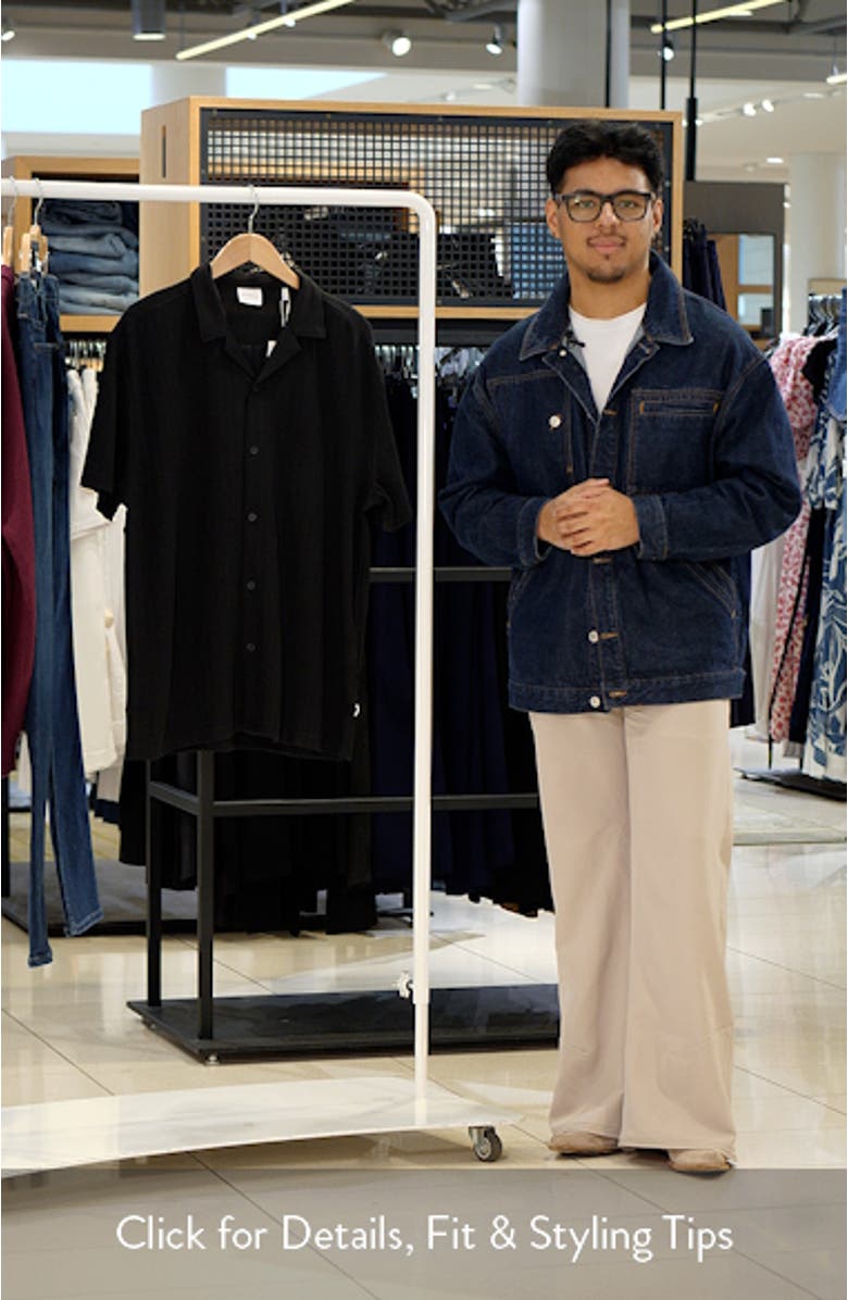 Vaughn Rib Knit Camp Shirt, sales video thumbnail