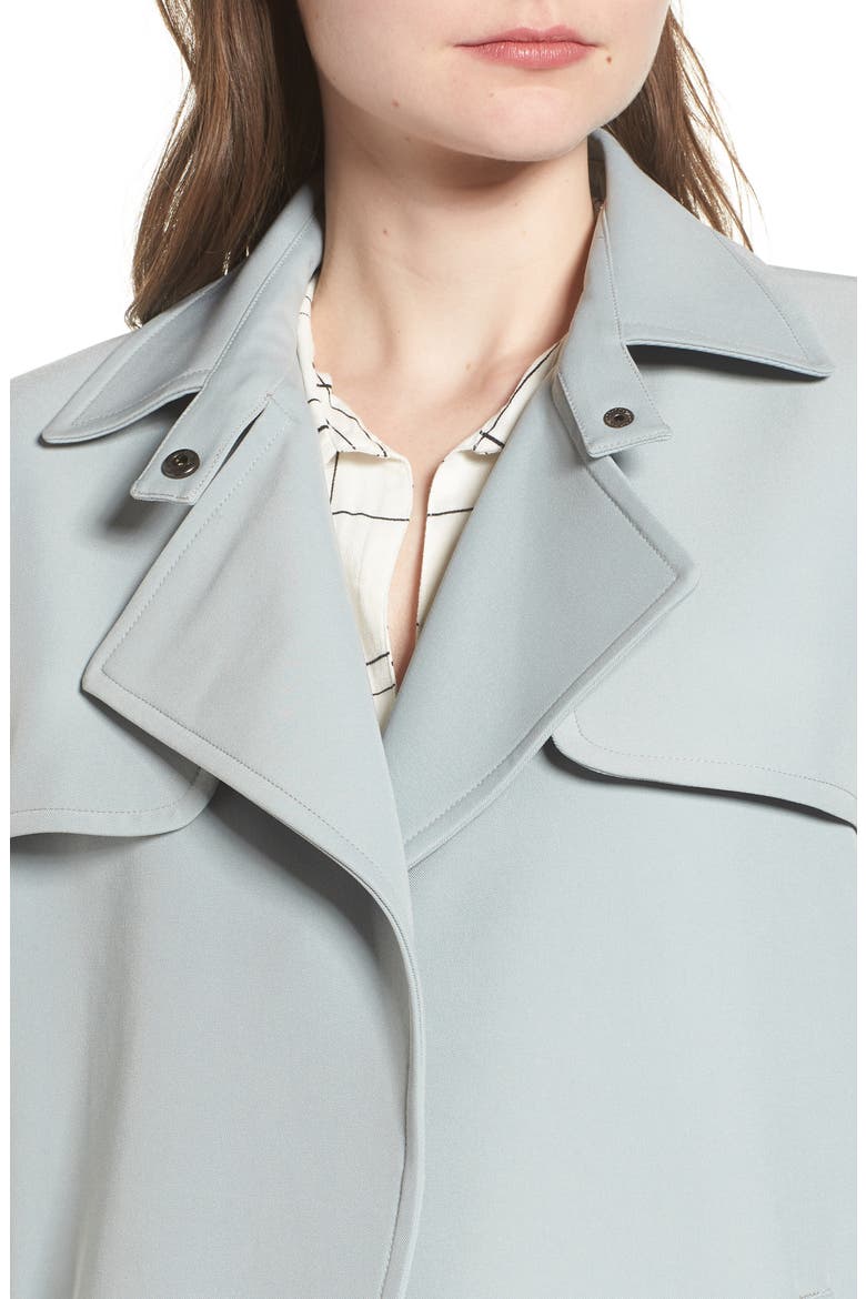 Drape Trench, Alternate, color, SEAFOAM