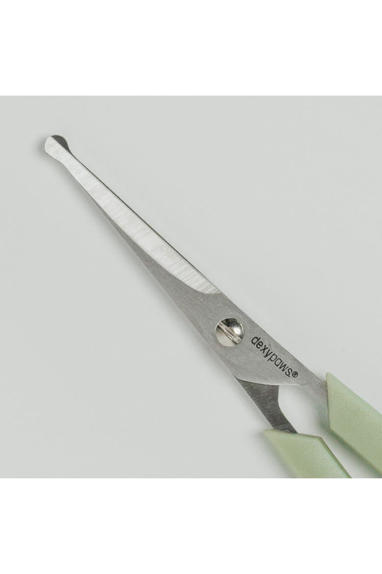 Pet Round Tip Shears, Sage Green, Dog & Cat Grooming Tool, Alternate, color, Green
