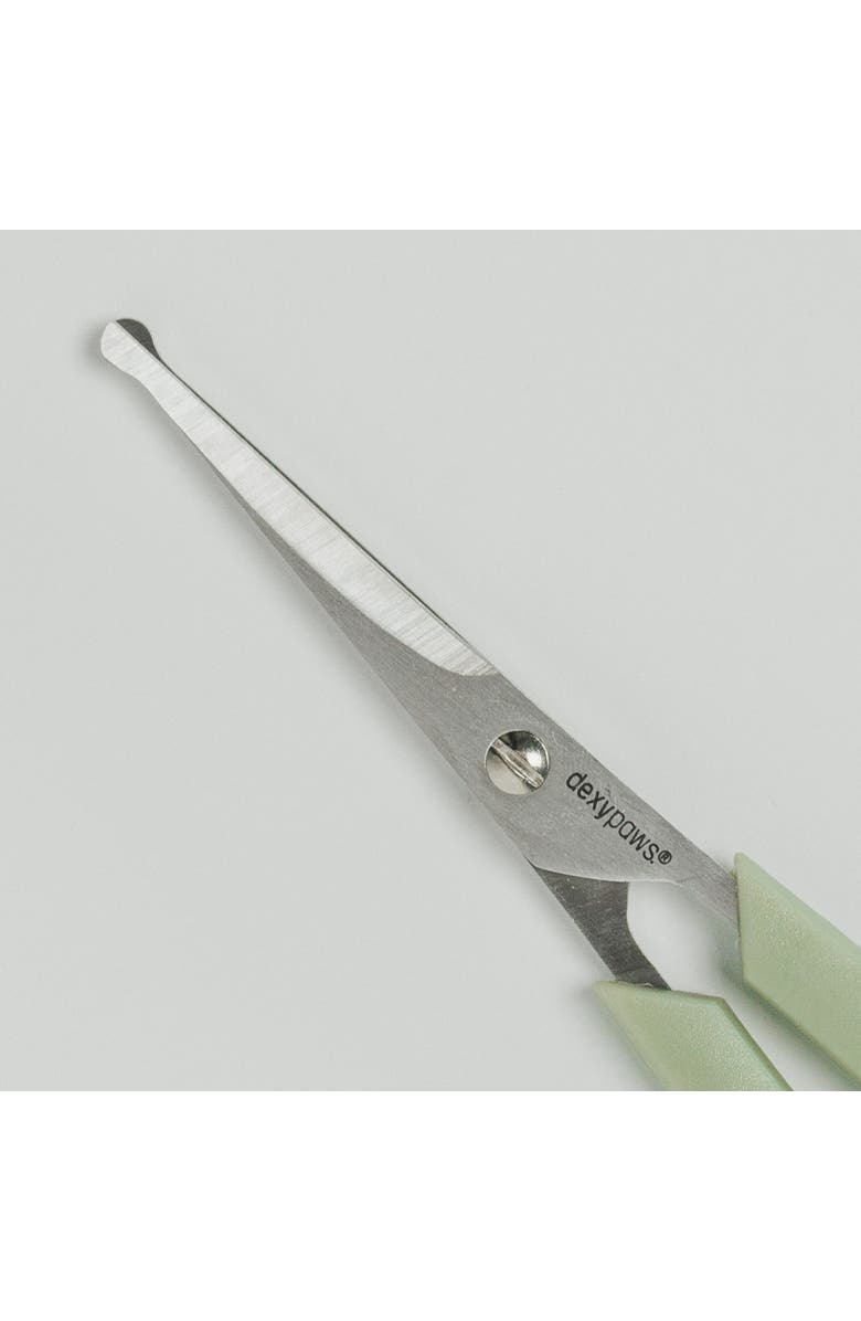 Dexypaws Pet Round Tip Shears, Sage Green, Dog & Cat Grooming Tool, Alternate, color, Green