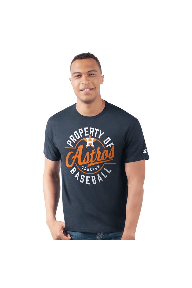 Men's Starter  Navy Houston Astros Prime Time Property Of T-Shirt, Main, color, Navy