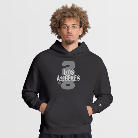 Men's Fanatics Charcoal LA28 Summer Olympics Oversized Type Play Location Hoodie