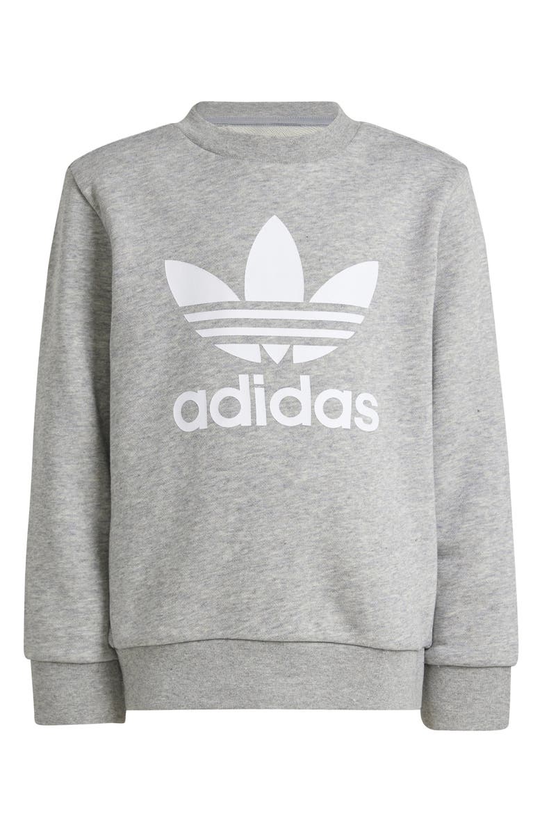 adidas Kids' Trefoil Crewneck Sweatshirt & Joggers Set, Alternate, color,