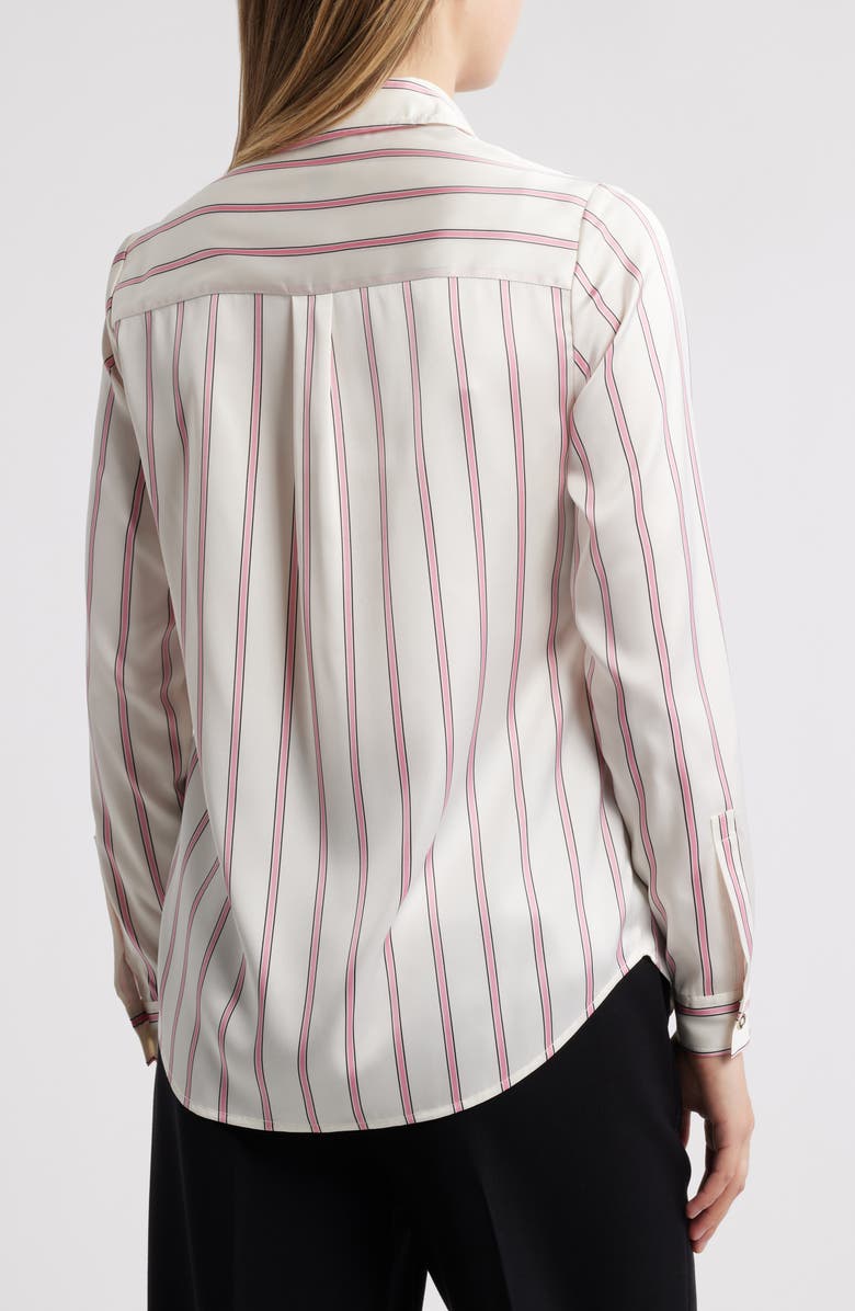 Anne Klein Stripe Button-Up Shirt, Alternate, color, 