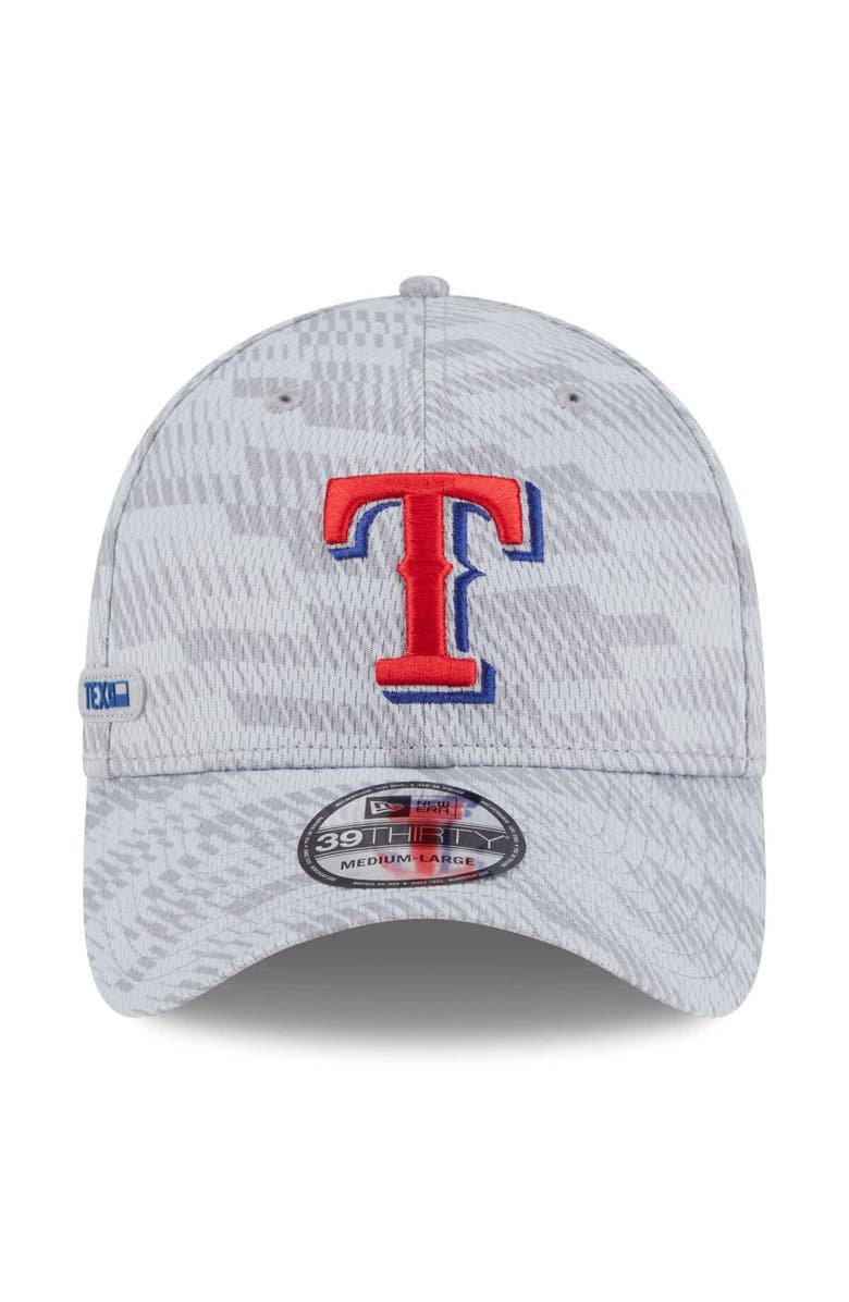 New Era Men's New Era Gray Texas Rangers 2025 MLB Clubhouse 39THIRTY Flex Hat, Alternate, color, 