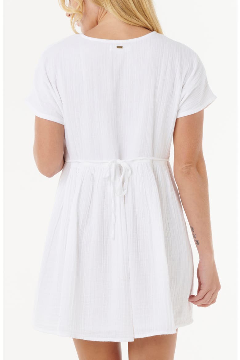 Premium Surf Cotton Gauze Babydoll Dress, Alternate, color, WHITE