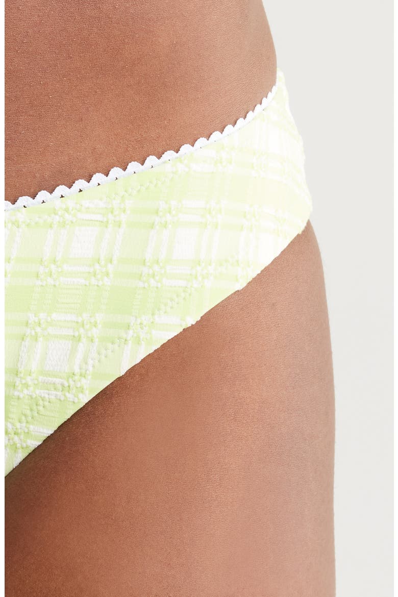 The Daphne Matcha High Cut Bikini Bottoms, Alternate, color, MATCHA