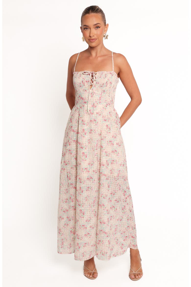 Vespera Floral Maxi Dress, Alternate, color, PINK DITSY