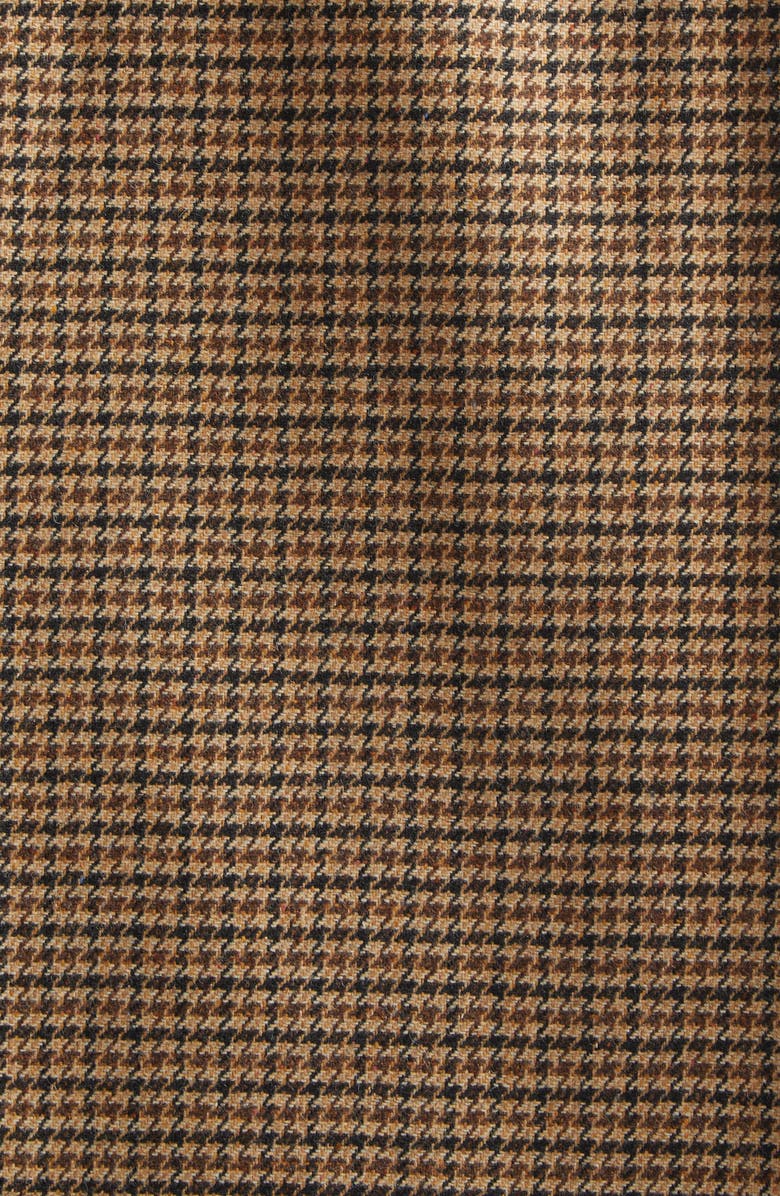 Saint Laurent Puppytooth Overshirt, Alternate, color, Beige/ Marron/ Noir