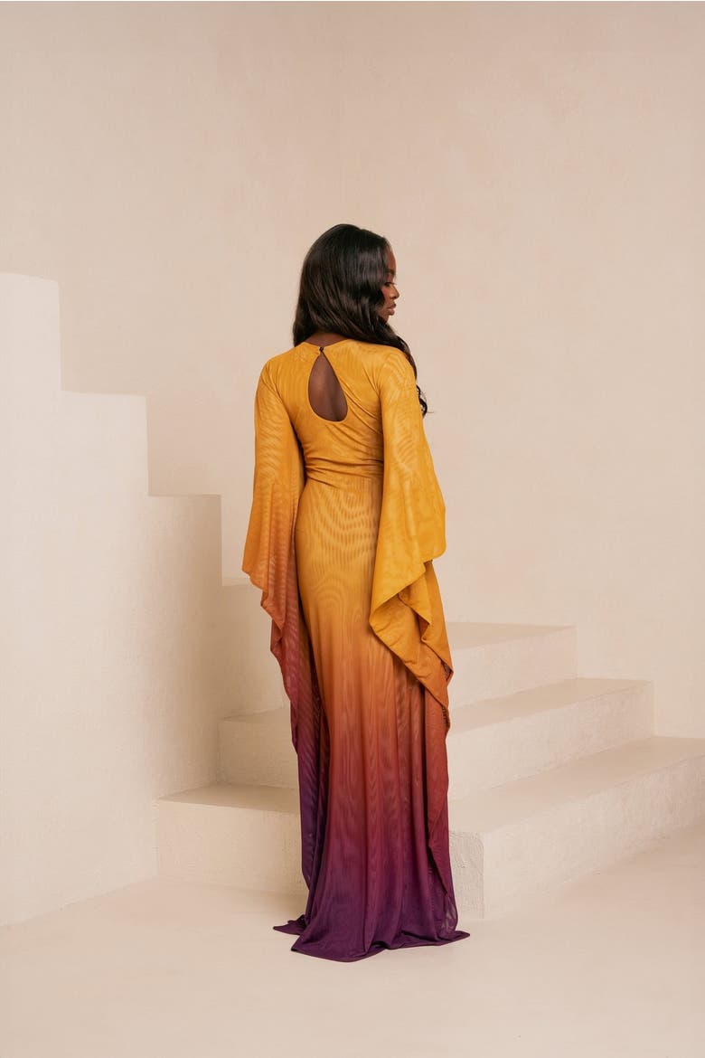 Sol Kaftan Dress, Alternate, color, Yellow