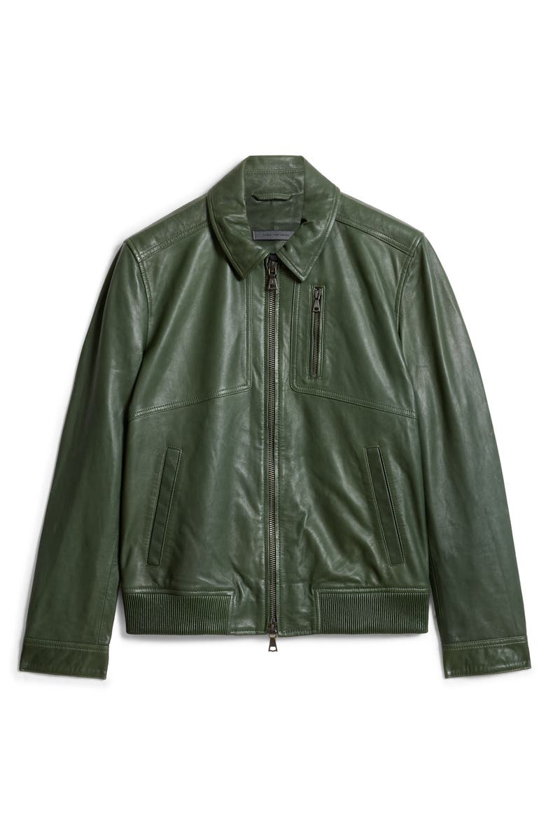 John Varvatos Kai Leather Aviator Jacket, Alternate, color, 