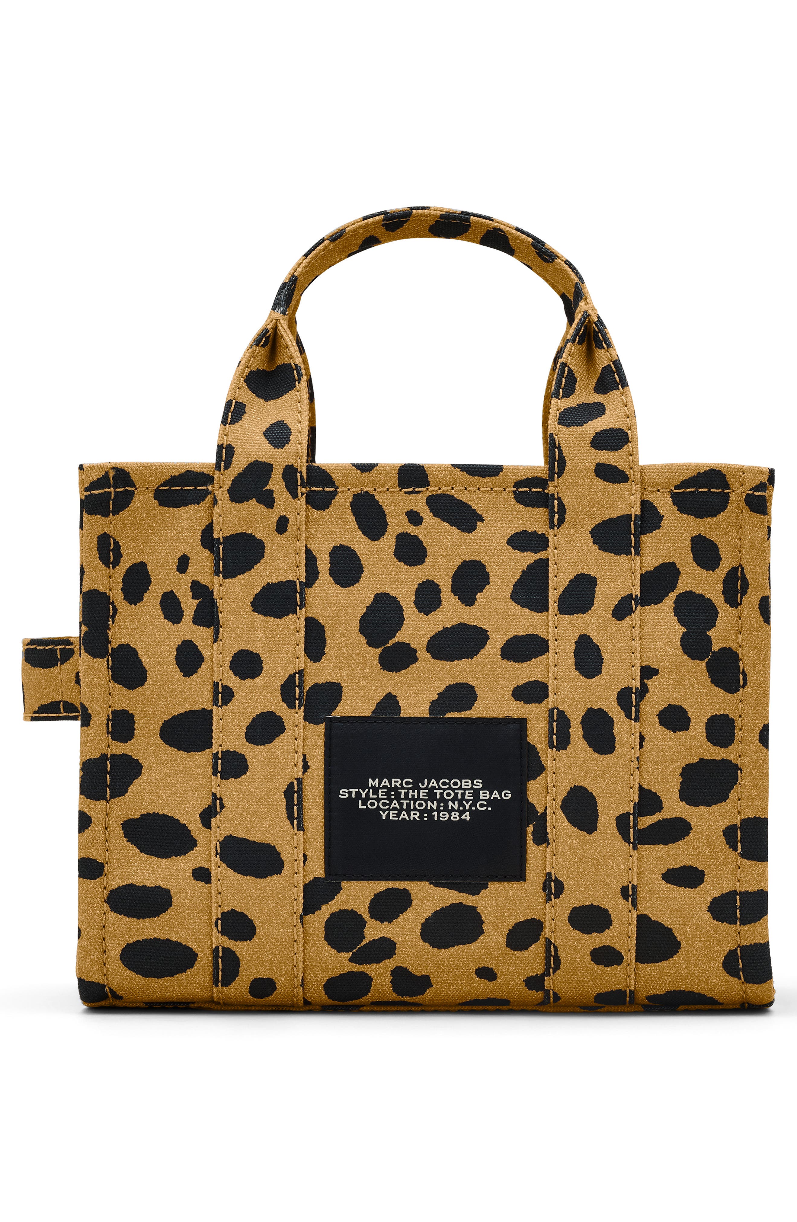 Marc Jacobs The Small Cheetah Cotton Canvas Tote, Alternate, color, Leopard