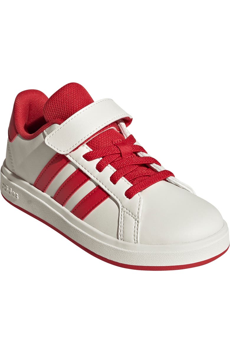 adidas Kids' Grand Court 2.0 Sneaker, Main, color, Off White/ Red/ Black