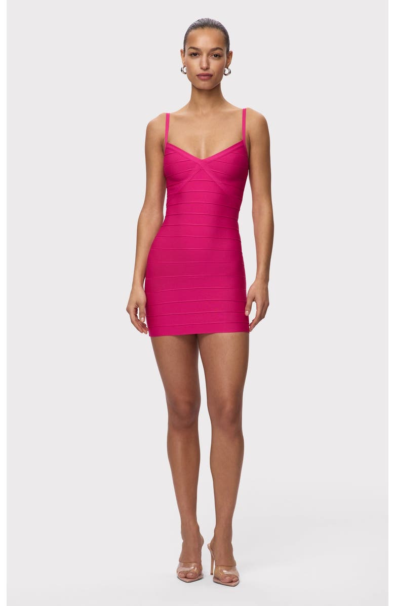 Herve Leger The After Party Dress, Main, color, Punch