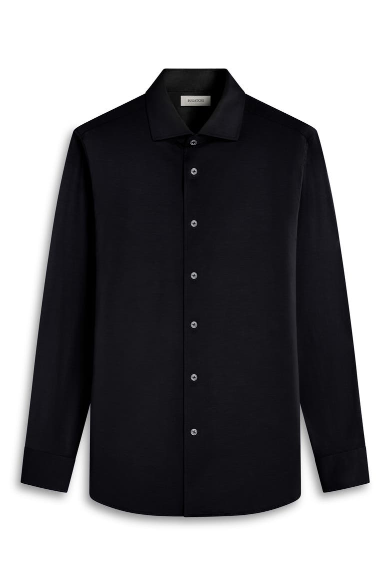 Devon OoohCotton® Button-Up Shirt, Alternate, color, BLACK
