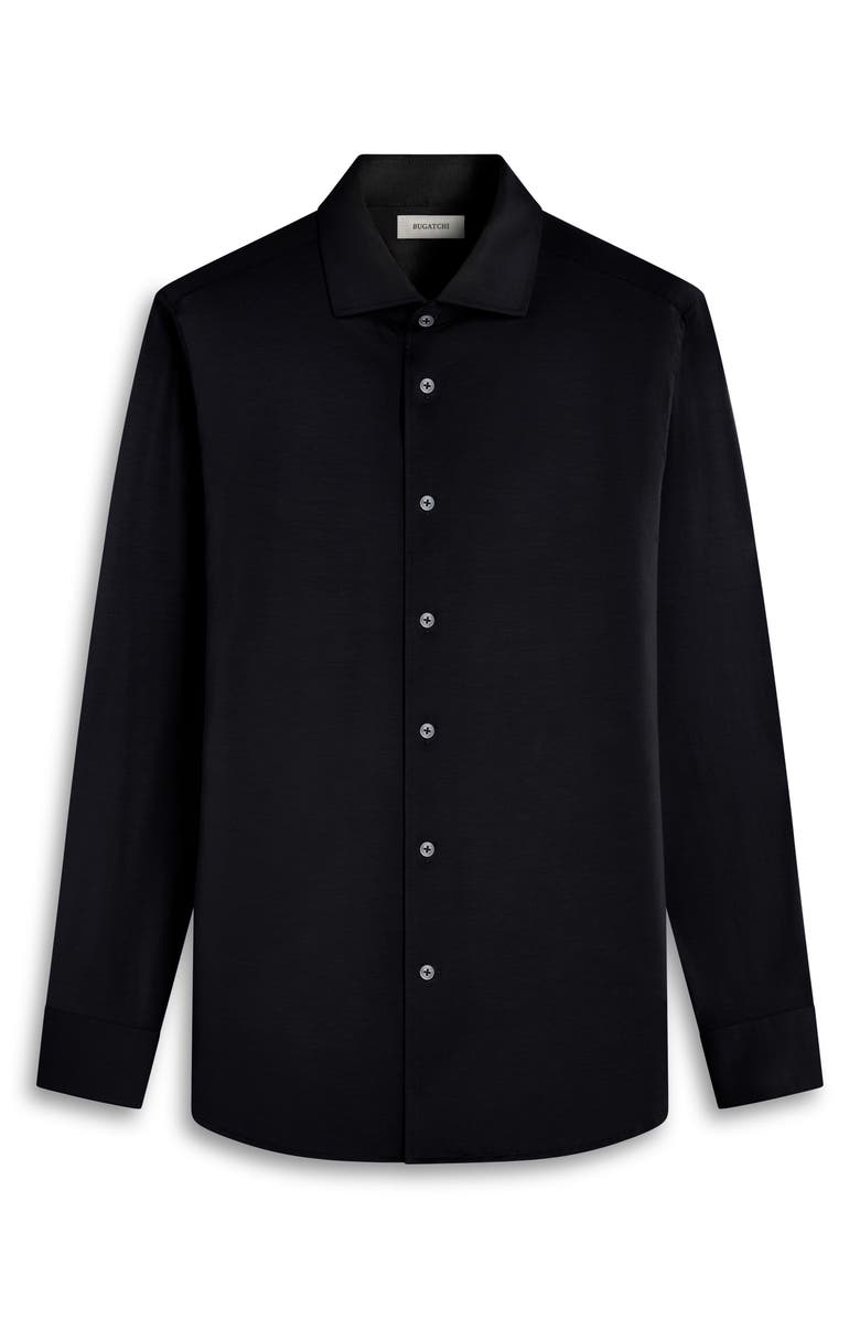 Bugatchi Devon OoohCotton<sup>®</sup> Button-Up Shirt, Alternate, color, Black