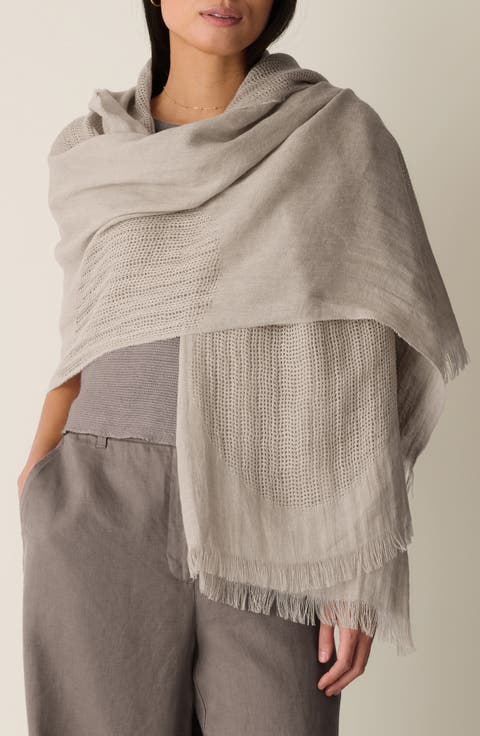 Linen Circles Scarf