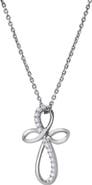 LuvMyJewelry Ardent 10K Gold Diamond Cross Pendant - 0.10 CT