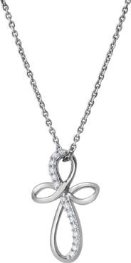 LuvMyJewelry Ardent 10K Gold Diamond Cross Pendant - 0.10 CT