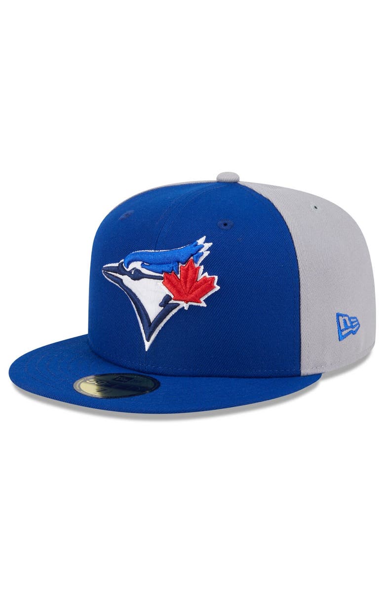 New Era Men's New Era Royal/Gray Toronto Blue Jays Gameday Sideswipe 59FIFTY Fitted Hat, Alternate, color, 