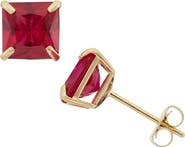 FZN Princess Cut Stud Earrings