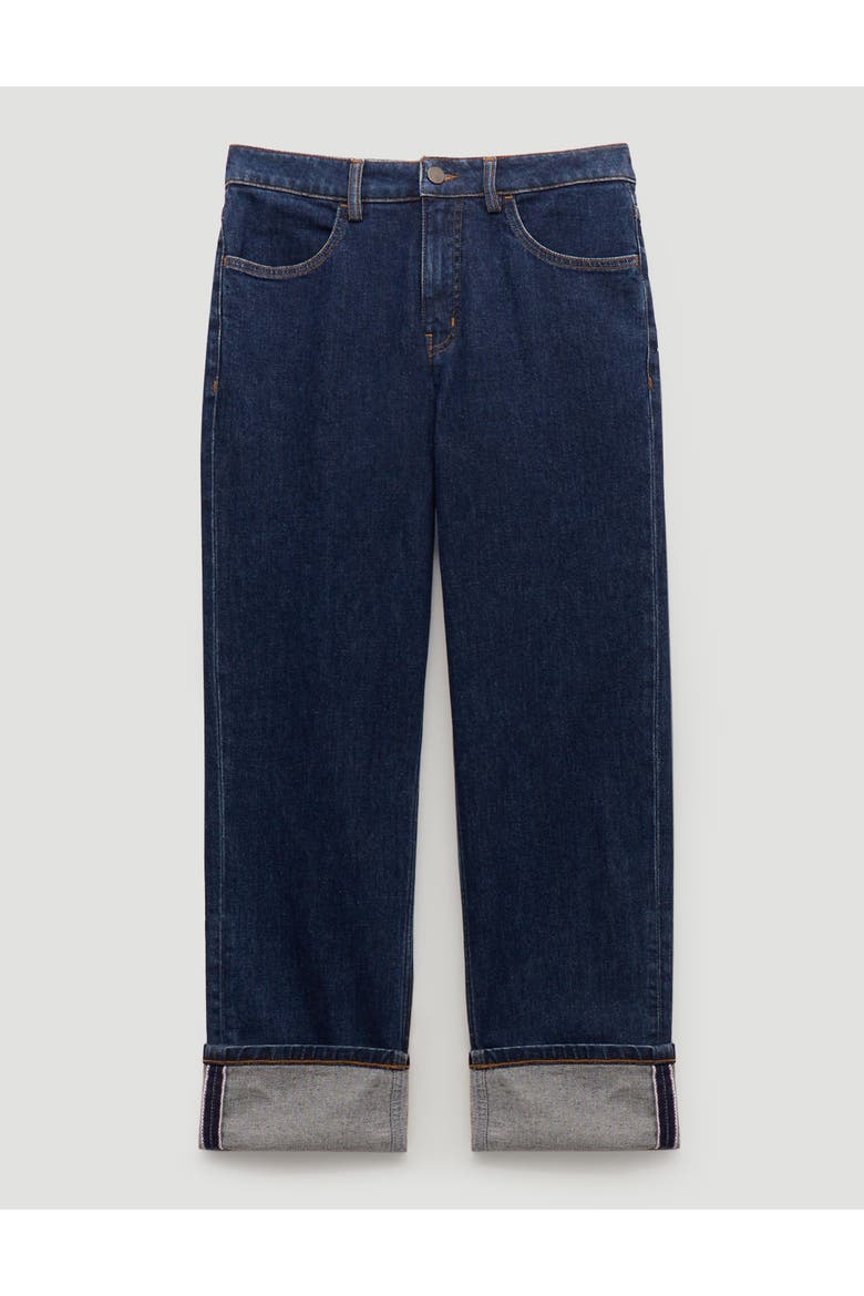Agnes 2.0 Turn Up Jeans, Alternate, color, Vintage Blue Wash