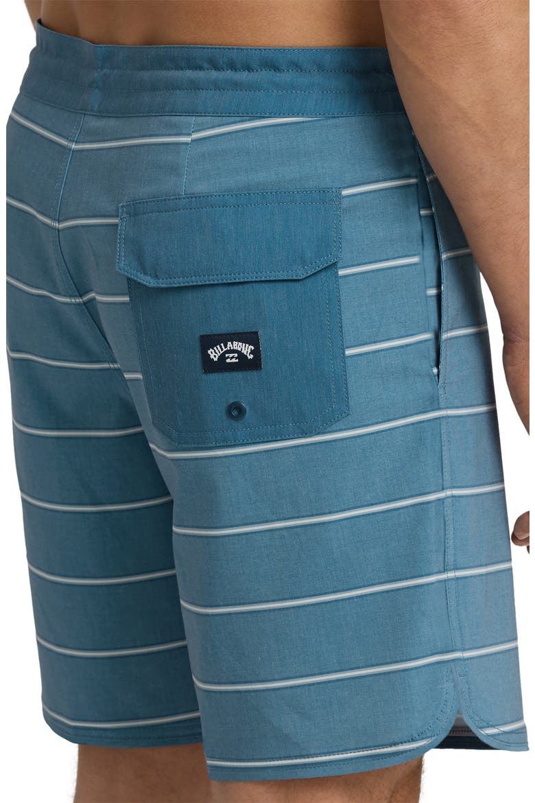 73 LT Stripe Board Shorts, Alternate, color, REAL TEAL