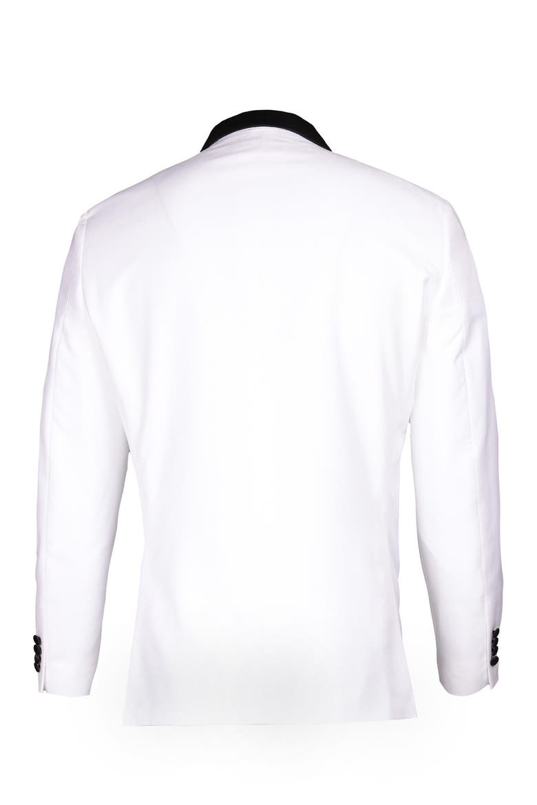 Shawl Lapel Slim Fit Tuxedo, Alternate, color, WHITE
