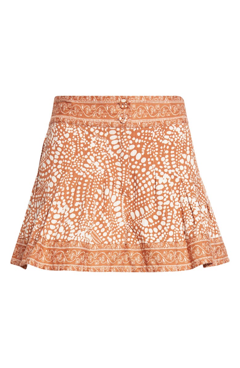 Ramy Brook Quinn Abstract Print Cotton Short, Alternate, color, Coffee Dot