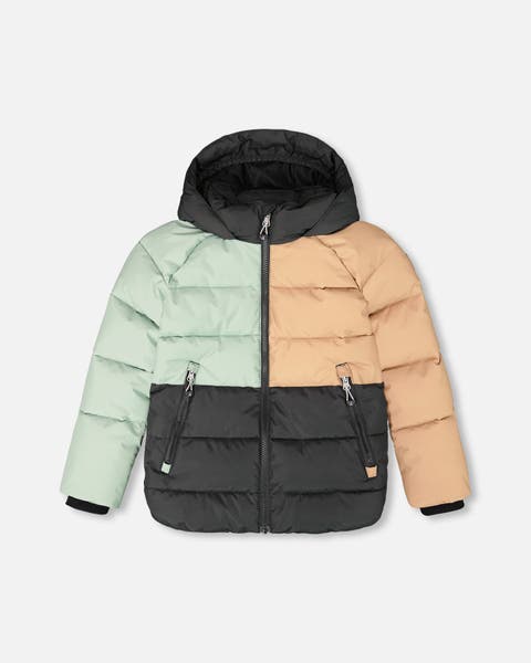 Boy Colorblocked Puffy Winter Coat (Little Kid & Big Kid)