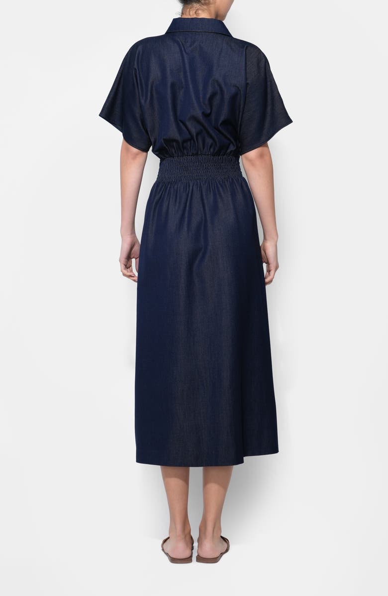 Adelyn Rae Audrey Denim Shirtdress, Alternate, color, Denim Blue
