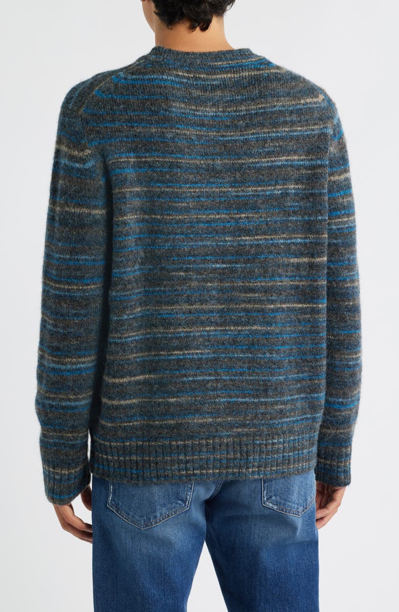 Wax London Wilde Space Dye Crewneck Sweater, Alternate, color, Grey / Teal