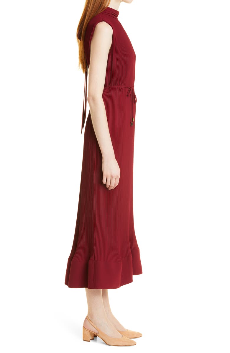 Milly Melina Sleeveless Pleated Dress, Alternate, color, 