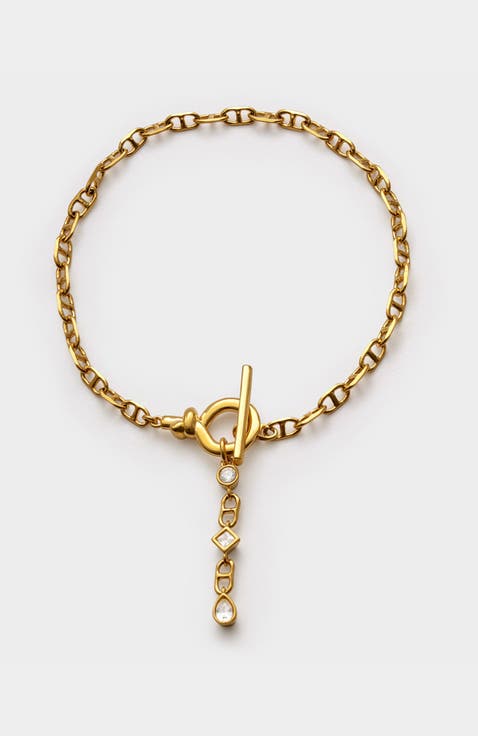 Champagne Hour Bracelet | Gold Coated | 7 5/16" Bracelet