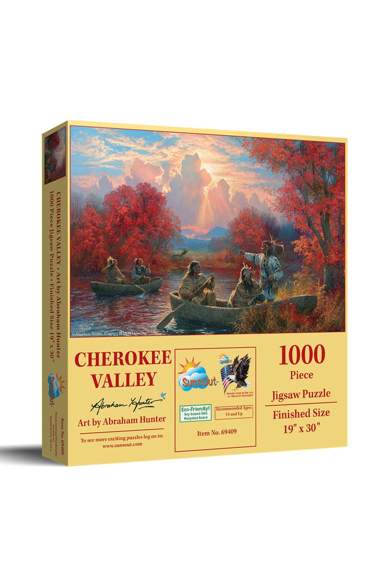 Sunsout Cherokee Valley 1000 piece Jigsaw Puzzle for Adults, Main, color, Multicolor