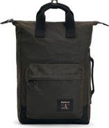 Barbour Field Water Resistant Waxed Cotton Backpack