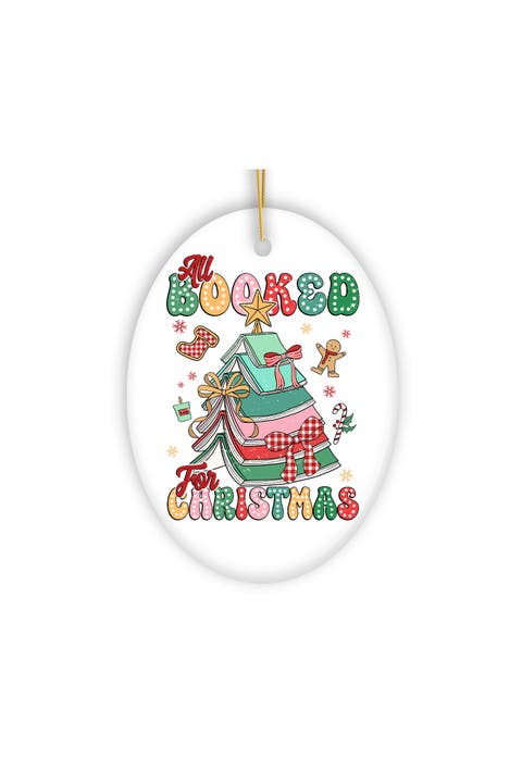 All Booked For Christmas Book Tree Ornament