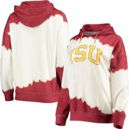 GAMEDAY COUTURE Women's Gameday Couture White/Cardinal Iowa State Cyclones For the Fun Double Dip-Dyed Pullover Hoodie