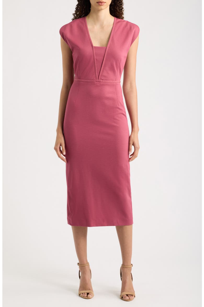 Dorlita Sheath Dress, Main, color, DRY ROSE