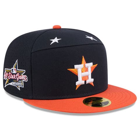 Men's New Era Navy/Orange  Houston Astros 2025 MLB All-Star Game Side Patch 59FIFTY Fitted Hat