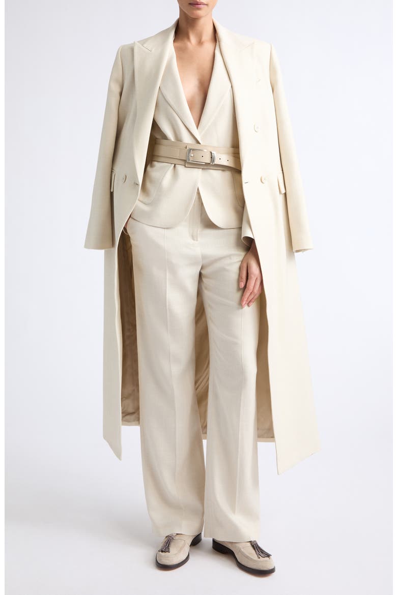 Stretch Wool, Silk & Linen Pants, Main, color, 00 IVORY