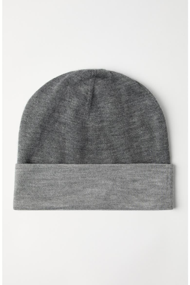Cashmere and silk beanie, Alternate, color, Dark Grey